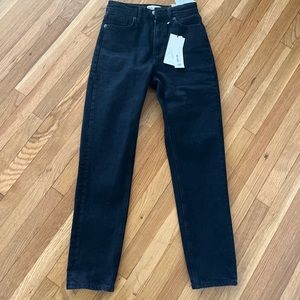 Zara high rise slim jeans. Brand new with tags. Black. Size 34/2